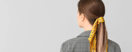 Bufanda para el cabello: un peinado elegante y moderno