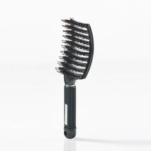 Curved Paddle Brush - hairbrush with boar bristles