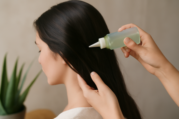 how to use aloe vera juice for hair - illustration