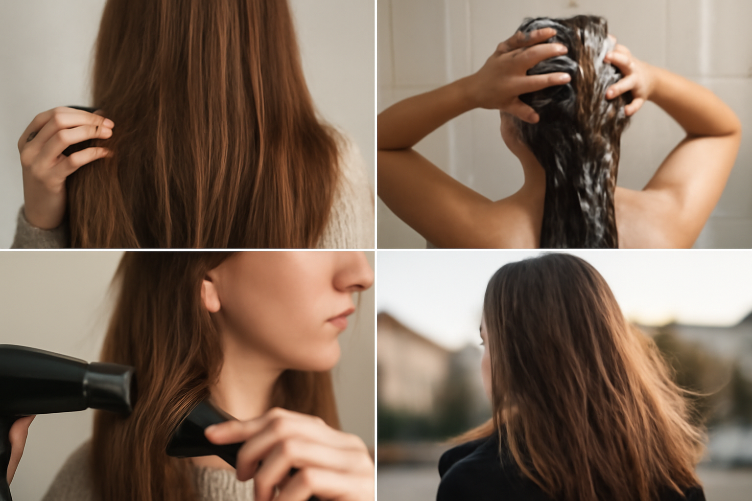 what causes hair to lose shine - illustration