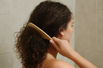 how to detangle curly hair when dry - illustration