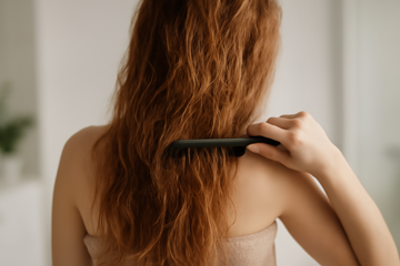 how to prevent knots in long hair - illustration