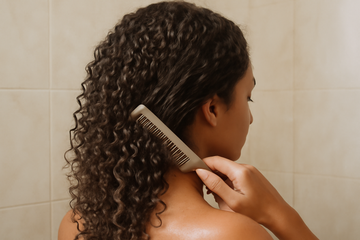 how to detangle curly hair without breakage - illustration