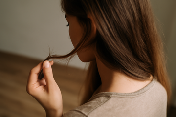 can split ends travel up the hair shaft - illustration