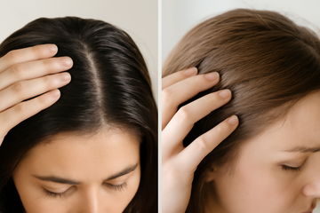 how to tell if your scalp is oily or dry - illustration