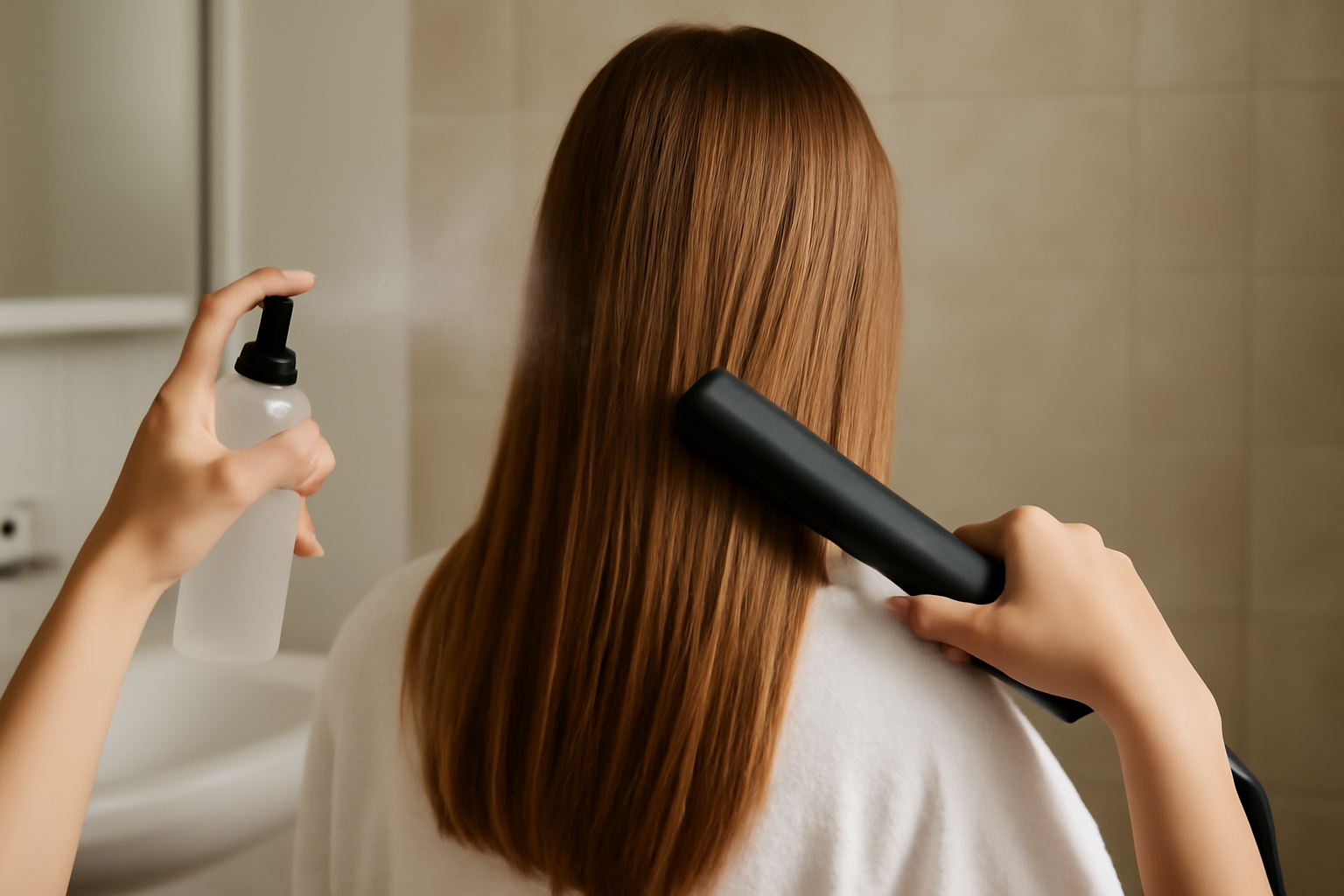 how to keep hair healthy while using heat - illustration