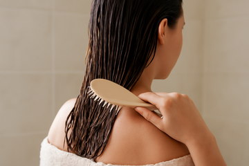 should you brush hair after shower - illustration