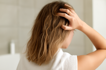 repairing fried hair - illustration