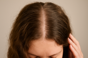 dry scalp vs oily scalp - illustration