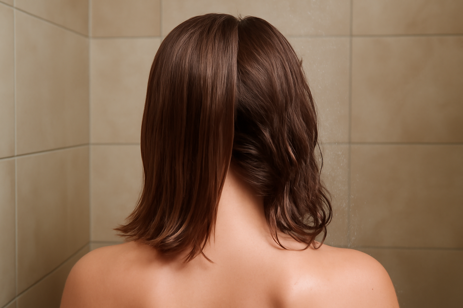 why is one side of my hair flatter than the other - illustration