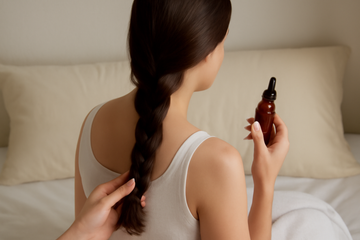 nighttime hair care routine - illustration