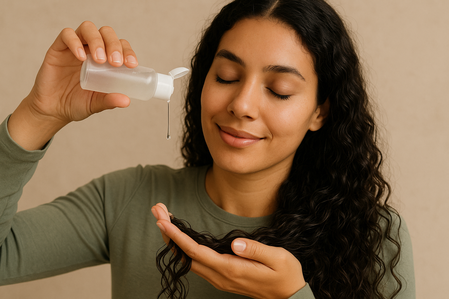 aloe vera as leave in conditioner - illustration