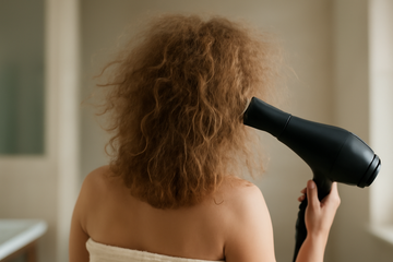 why is my hair frizzy after blow drying - illustration