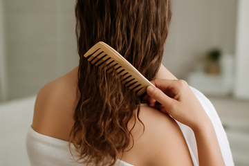 how to detangle long hair - illustration