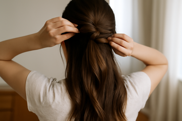 how to style heavy hair - illustration