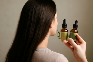 rosemary oil vs peppermint oil for hair growth - illustration