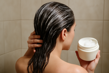 coconut oil deep conditioner - illustration