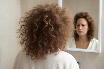 why is my curly hair so frizzy - illustration