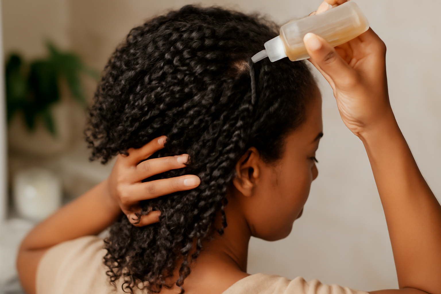 how to pre poo low porosity hair - illustration