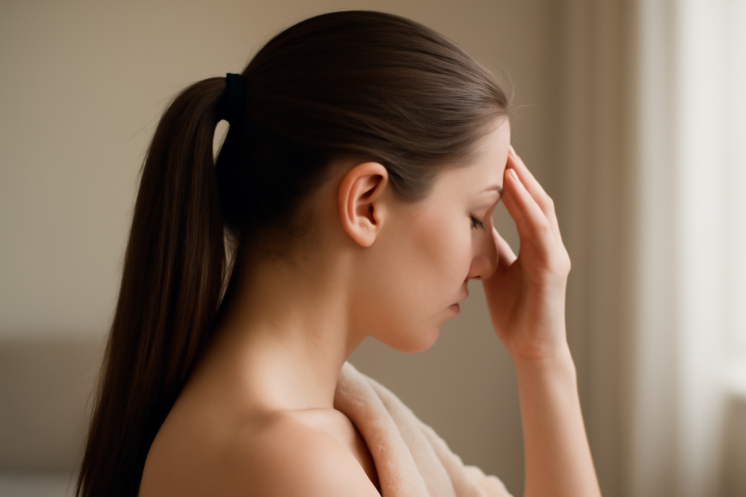 can ponytails cause headaches - illustration