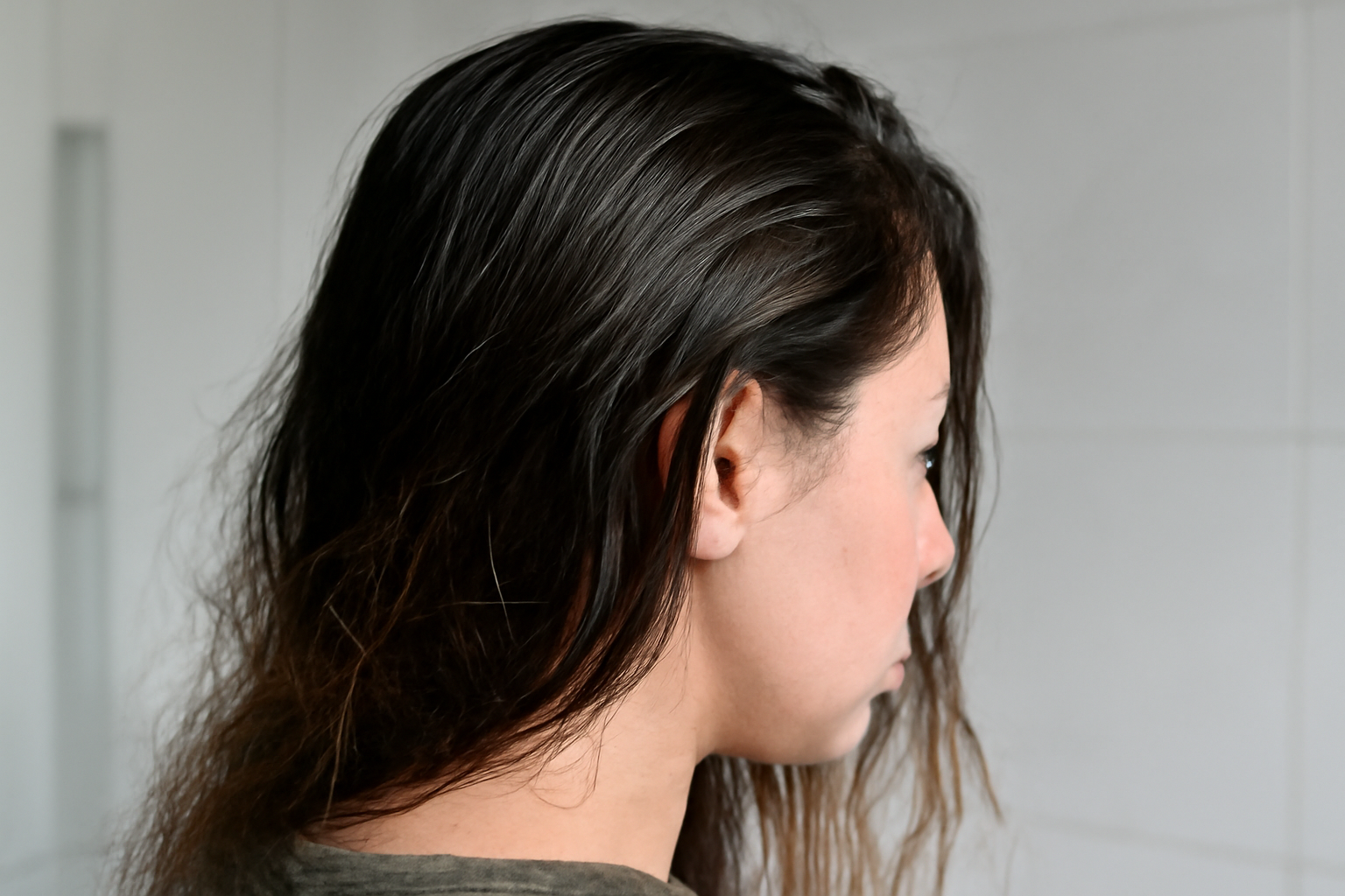 what does underwashed hair look like - illustration