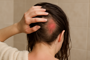 signs of scalp inflammation - illustration