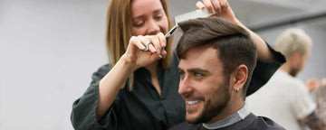 Man getting a haircut