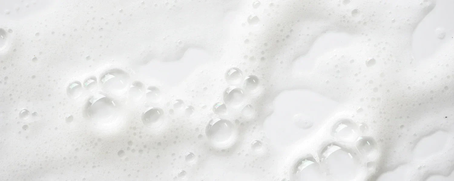 Rice water shampoo which foams