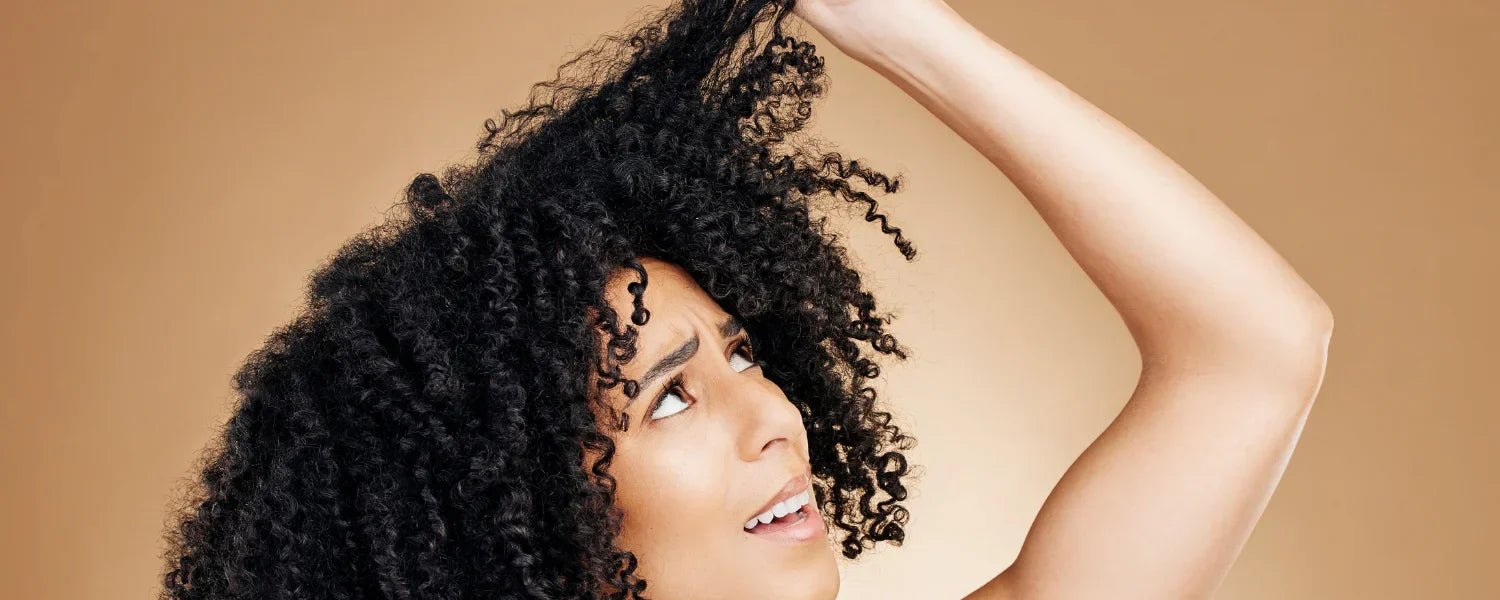 damaged curly hair