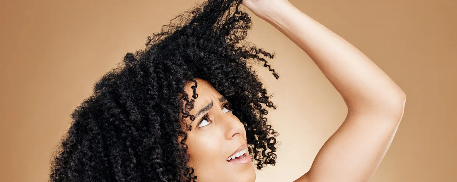 damaged curly hair