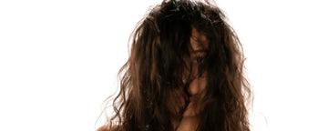 woman with frizzy hair