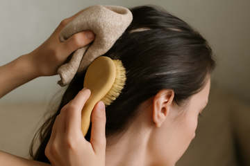 how to clean scalp without shampoo - illustration