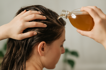 how to detox scalp with apple cider vinegar - illustration