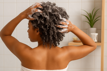 wash day routine for natural hair - illustration