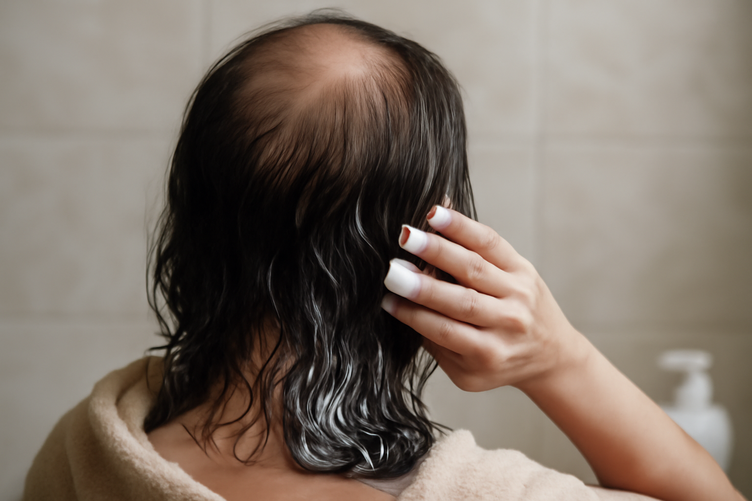 conditioner for hair loss - illustration