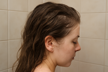 what does underwashed hair look like - illustration