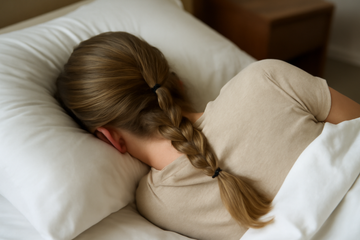 how to keep hair from matting while sleeping - illustration