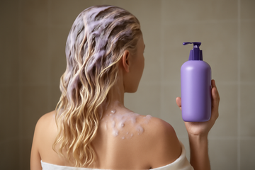 toner vs purple shampoo - illustration