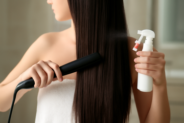 how to use heat protectant before straightening - illustration