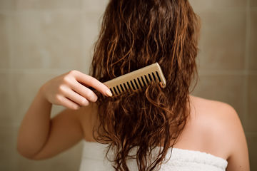 detangle hair after washing - illustration