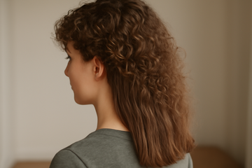 why is my hair straight underneath but curly on top - illustration