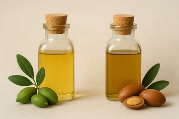 jojoba oil vs argan oil for hair - illustration