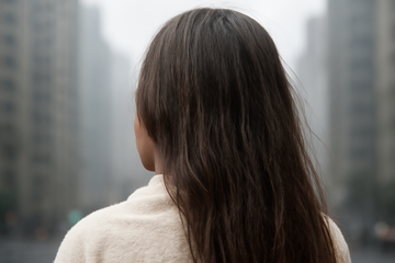 how to protect hair from pollution - illustration