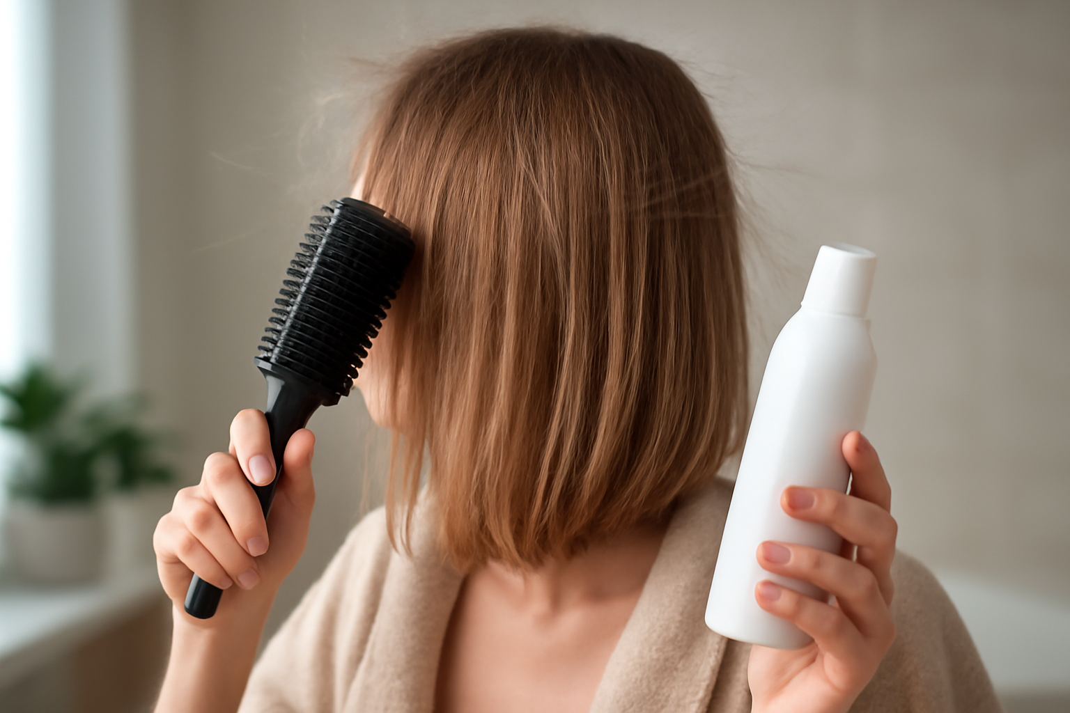 best shampoo for static hair - illustration