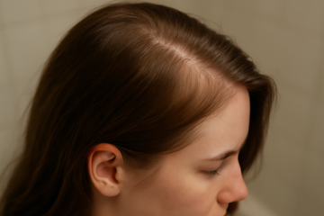 regrowth after telogen effluvium - illustration