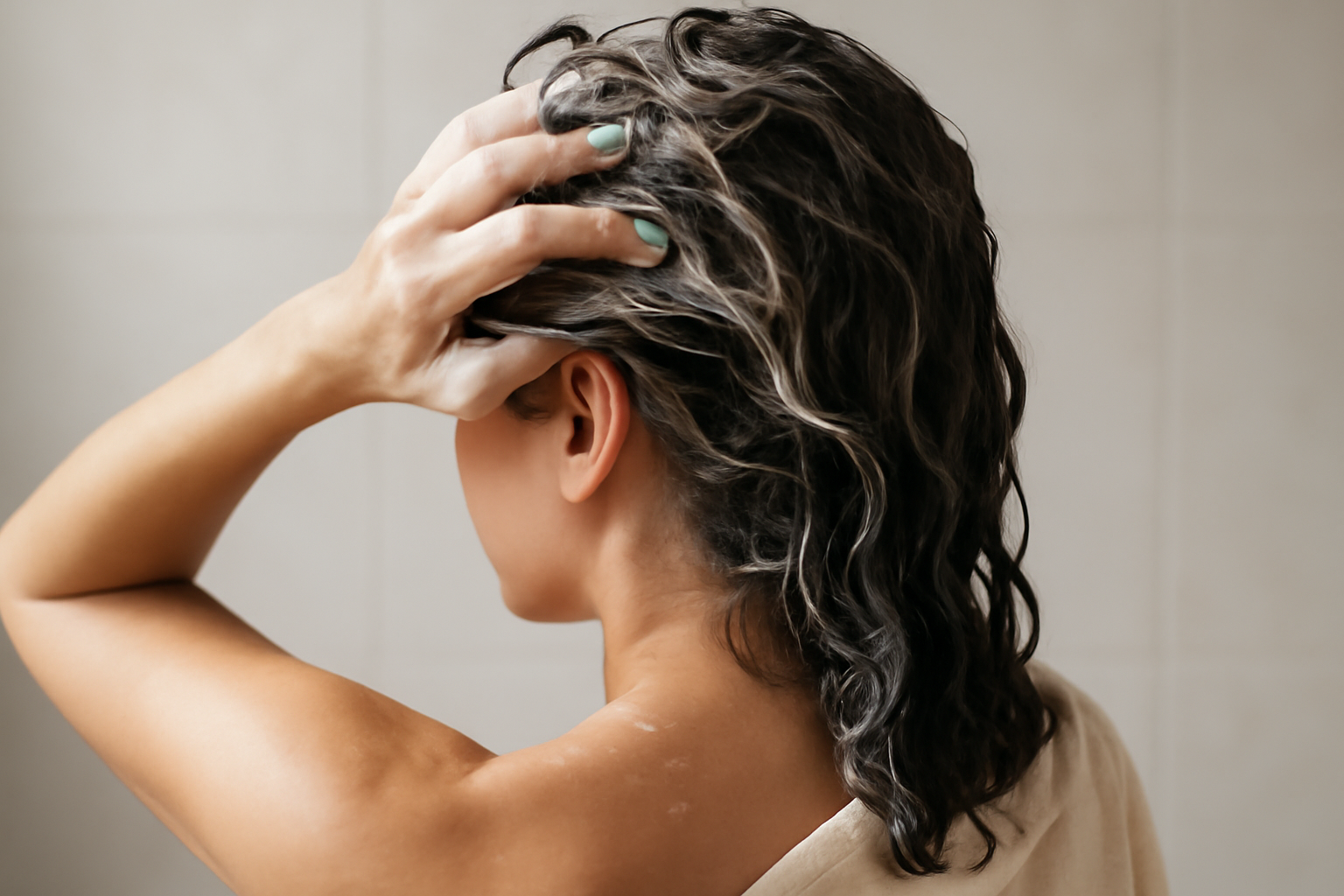 scalp care routine - illustration