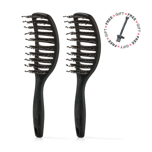 Curvy Brush – Haarbürste mit Wildschweinborsten