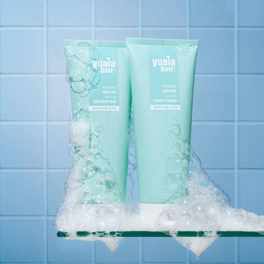 Grow and Glow Shampoo y acondicionador de 250 ml: sin sulfato y sin silicona