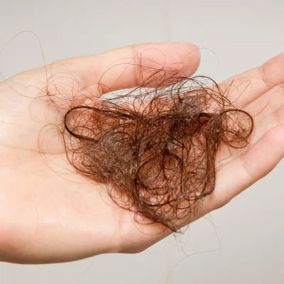 Mechones de cabello caídos