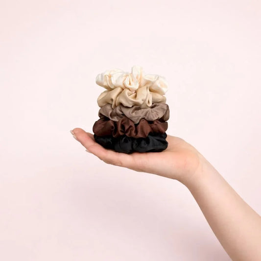 Elastici morbidi in raso - Medi, confezione da 5